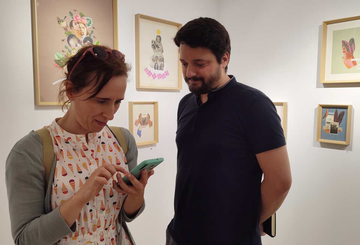 opening of maria melancolia's art exhbition at apaixonarte gallery