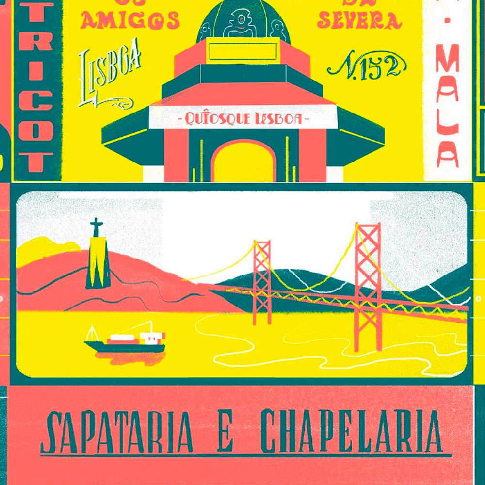 lisboa-type-ed-dingli-apaixonarte-02 Illustration print by Ed Dingli