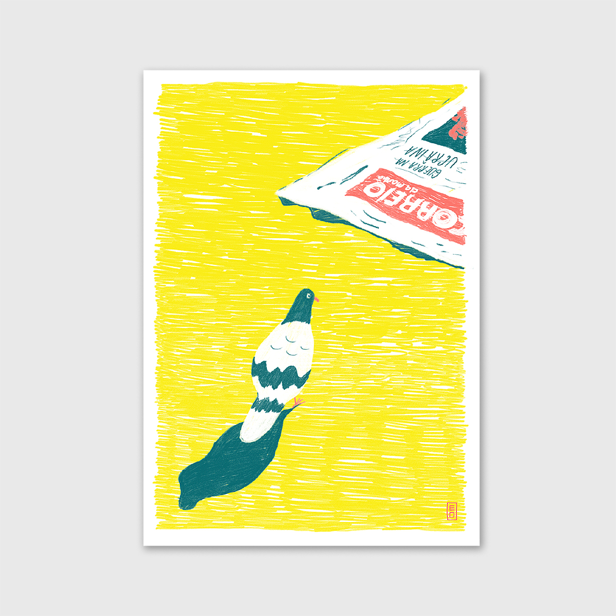 pigeion-post-ed-dingli-apaixonarte-01 Illustration print by Ed Dingli