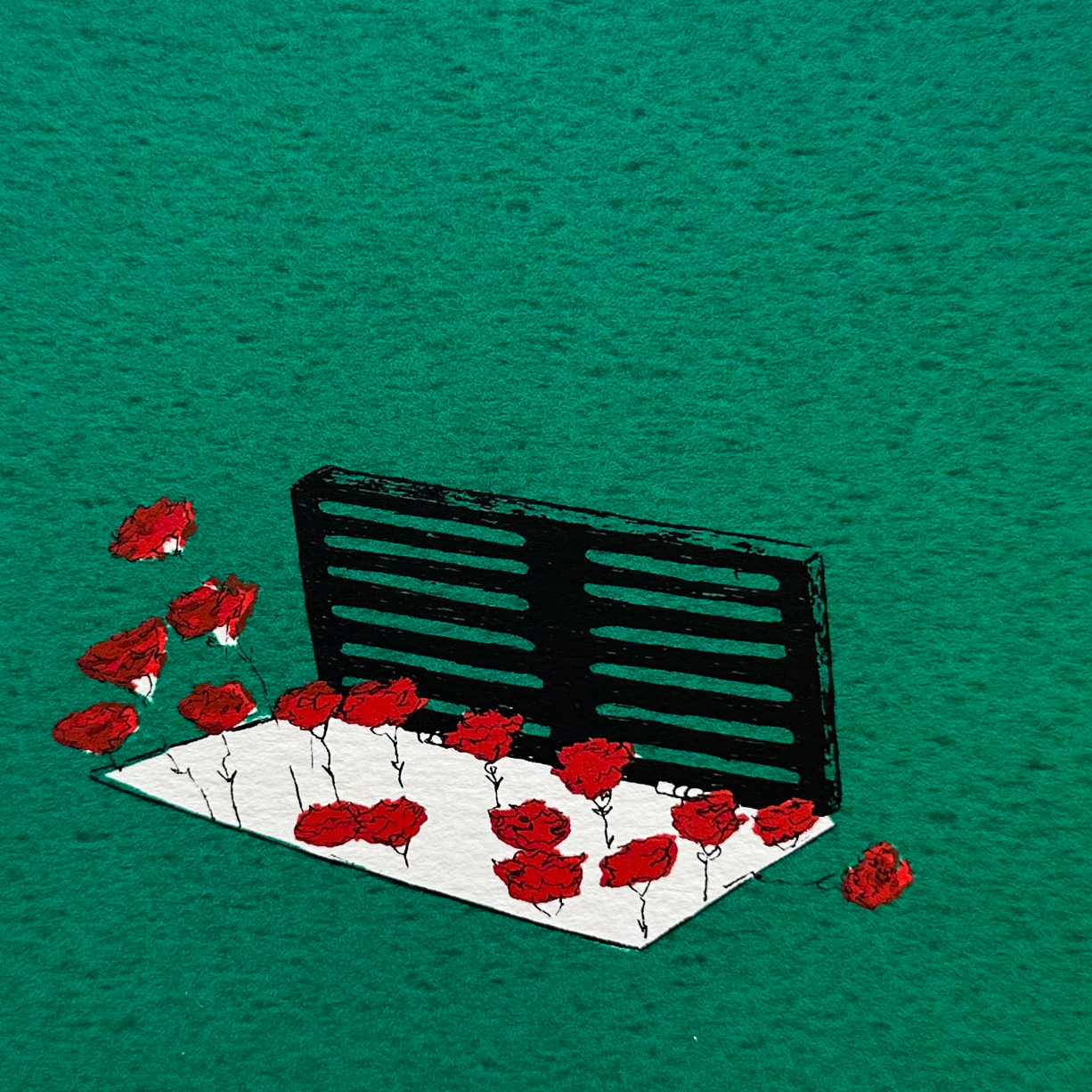 25-abril-maria-luz-apaixonarte02 Screenprint by Maria da Luz