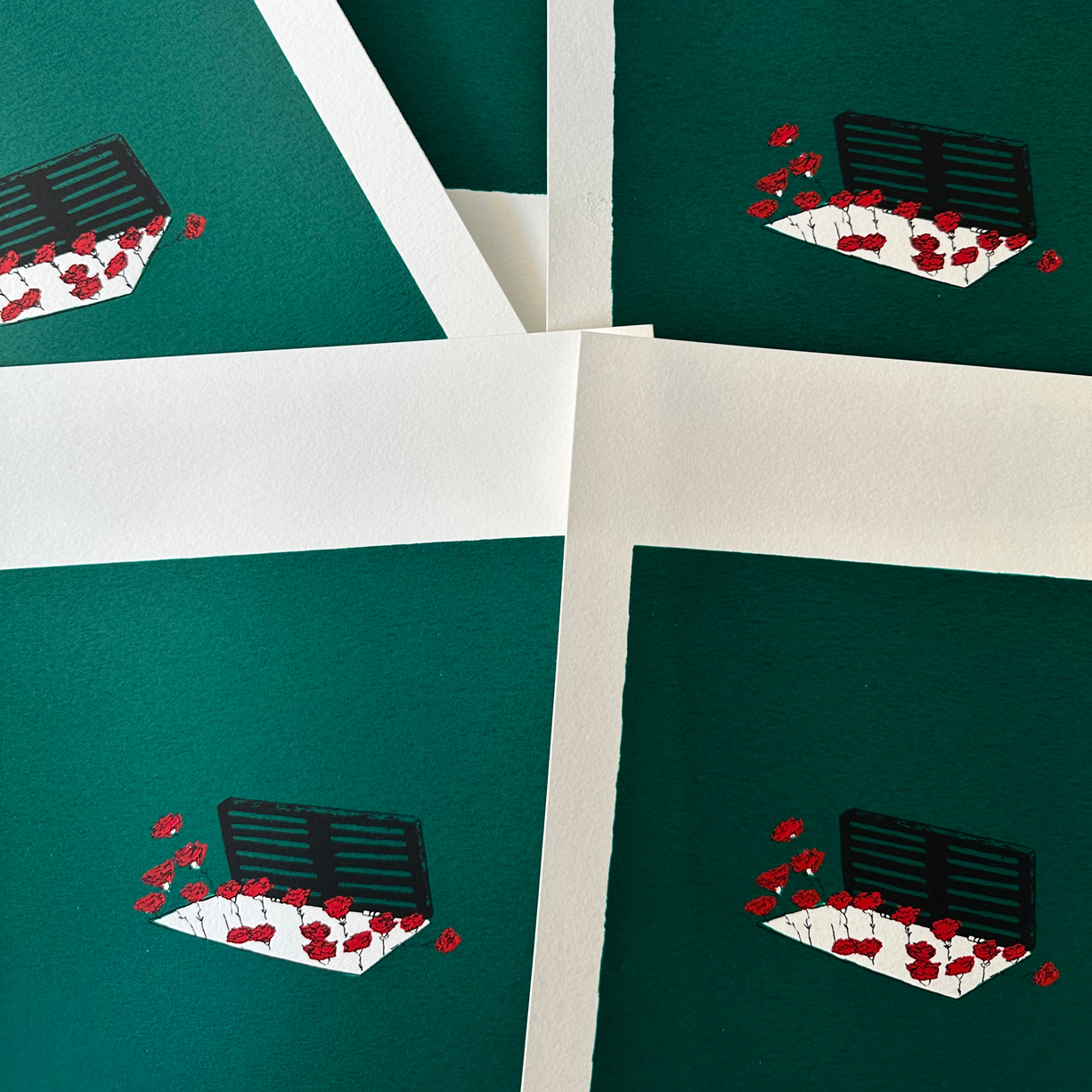 25-abril-maria-luz-apaixonarte03 Screenprint by Maria da Luz