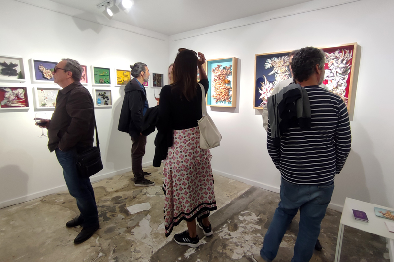 opening of an art exhbition by António Azevedo at Apaixonarte gallery