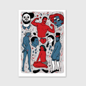 Ilustration print by Nicolae Negura