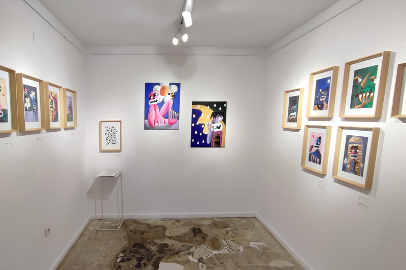 art exhbition by mtáfora at Apaixonarte gallery