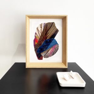 A5 collage by João Freitas on a frame.