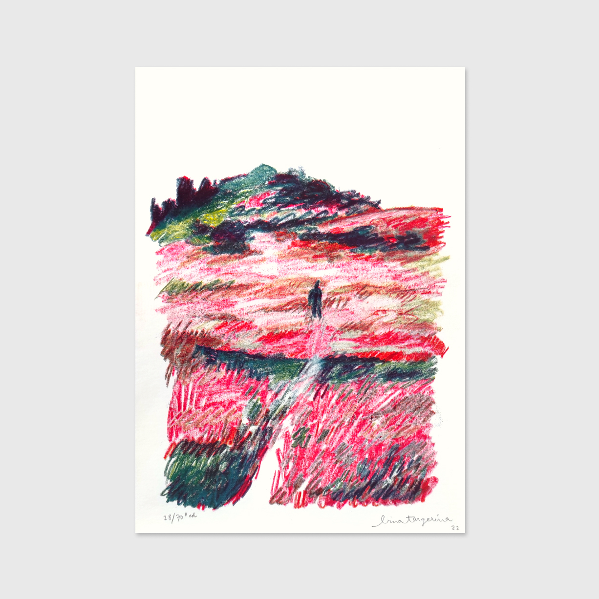 passeio-bina-tangerina-apaixonarte-01 Risography print by Bina Tangerina