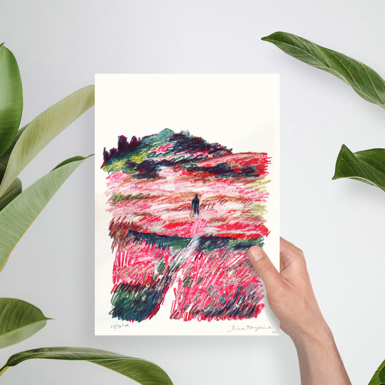 passeio-bina-tangerina-apaixonarte-02 Risography print by Bina Tangerina