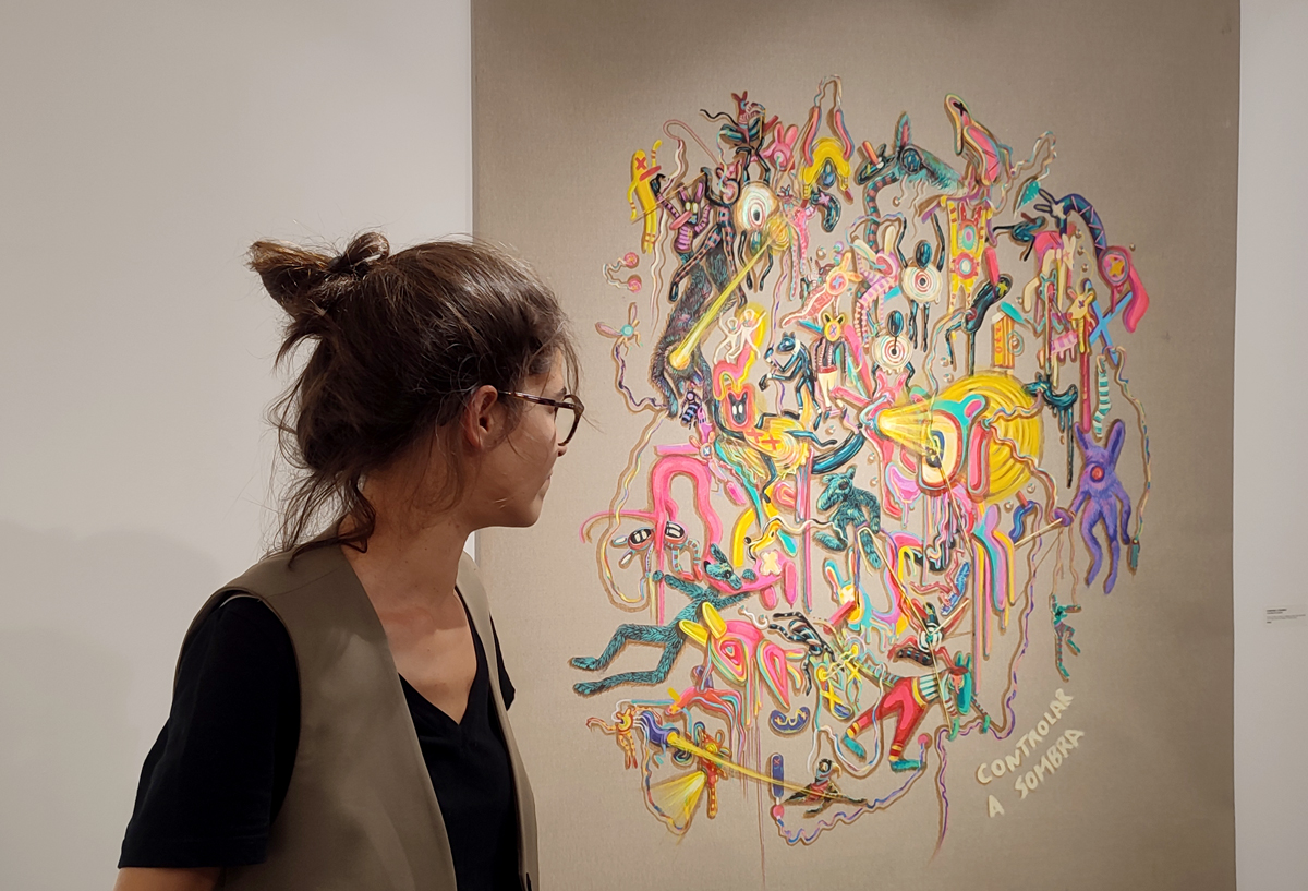 opening of Rita Ravascos's art exhibition at Apaixonarte gallery