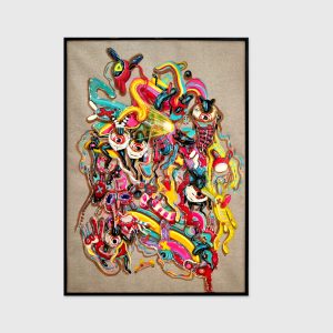 abstract artwork made by rita ravasco for apaixonarte gallery