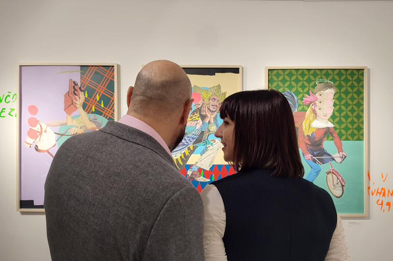 opening of art exhibition by Bisner at apaixonarte gallery