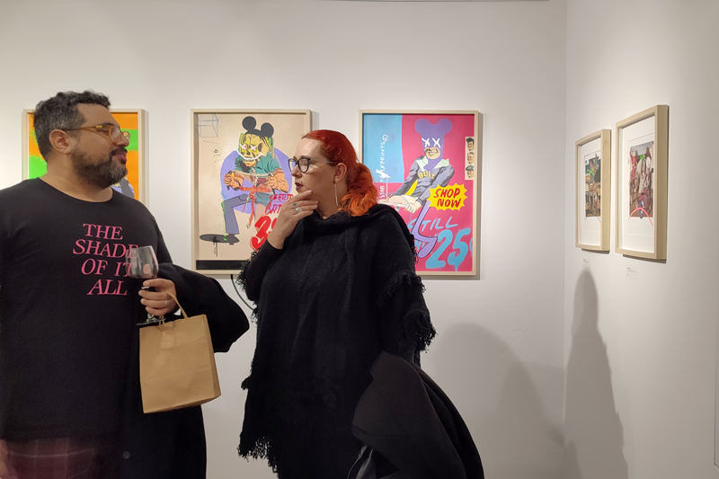 opening of art exhibition by Bisner at apaixonarte gallery