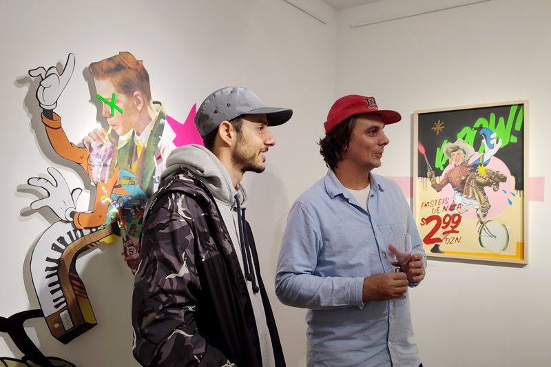 opening of art exhibition by Bisner at apaixonarte gallery