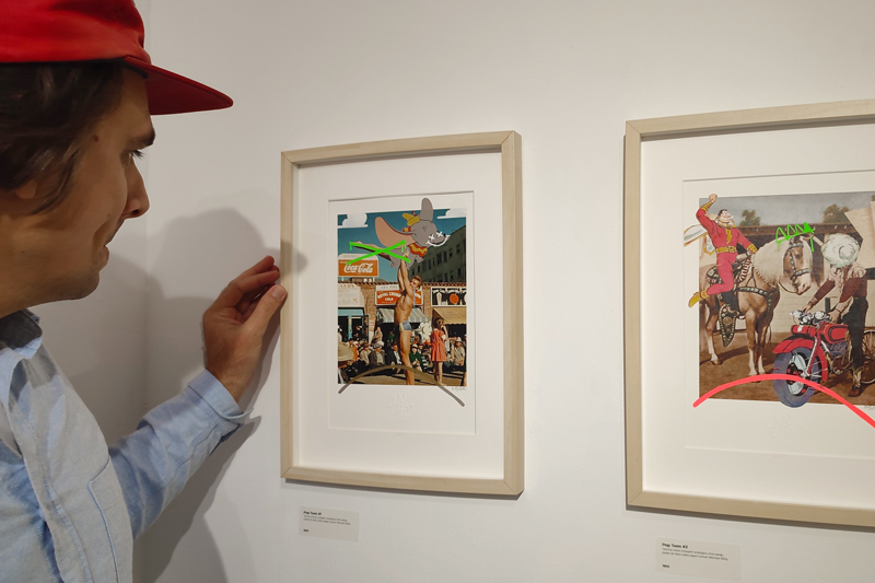 opening of art exhibition by Bisner at apaixonarte gallery