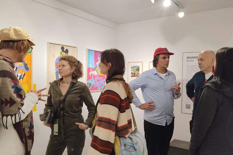 opening of art exhibition by Bisner at apaixonarte gallery