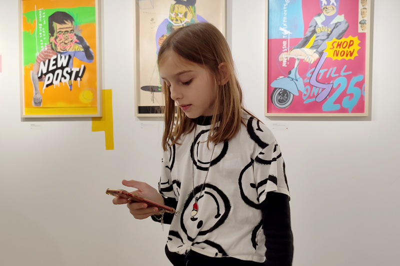 opening of art exhibition by Bisner at apaixonarte gallery