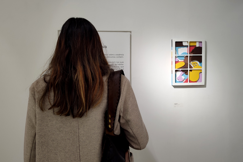 Photo from the opening of the group show exhibition CHÃO at apaixonarte gallery