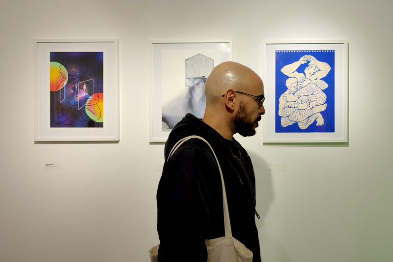 Photo from the opening of the group show exhibition CHÃO at apaixonarte gallery