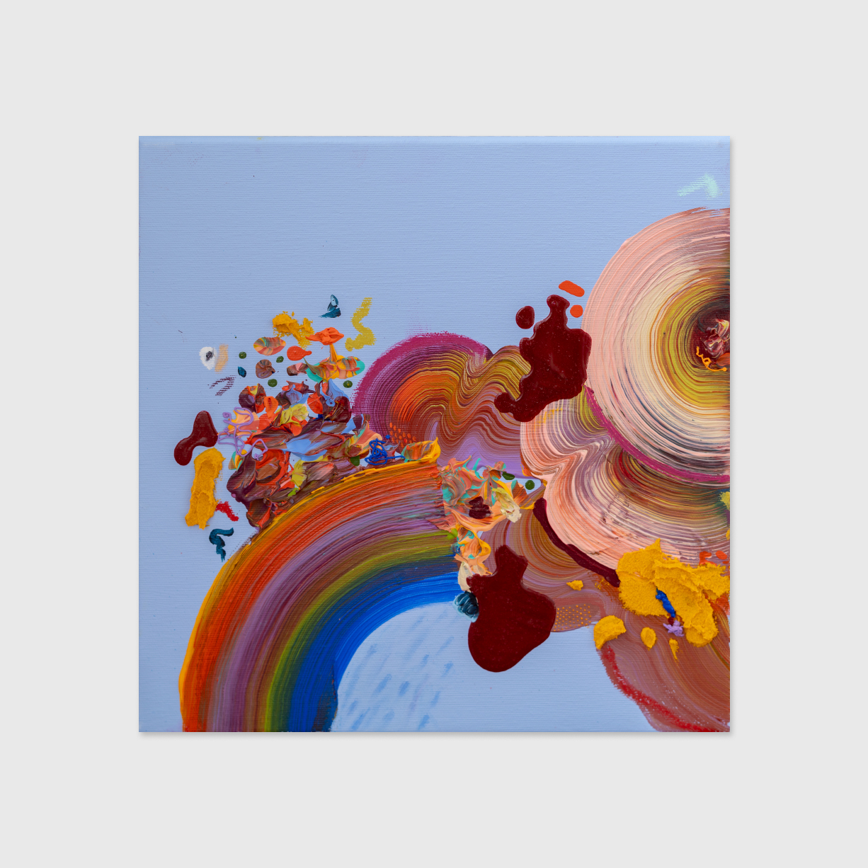 Rain-under-the-bow-sara-atrouni-apaixonarte-01 Colorful abstract painting by Sara Atrouni.