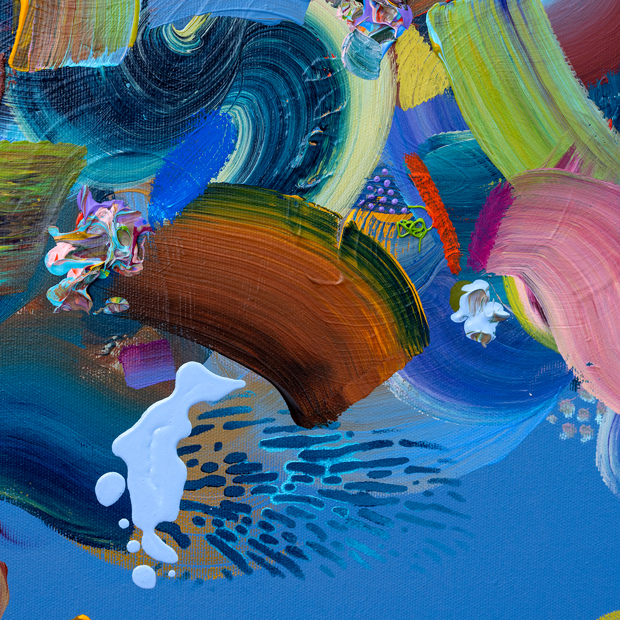 What-a-Real-sun-looks-like-sara-atrouni-apaixonarte-03 Colorful abstract painting by Sara Atrouni detail.