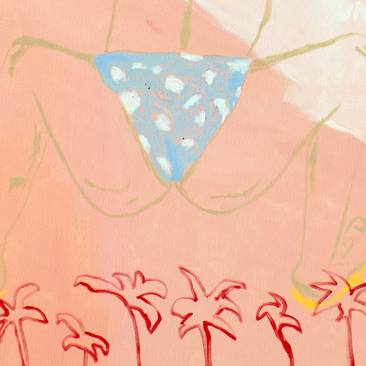 this-strength-maria-corvacho-apaixonarte-02 Detail of a Painting of a woman lifting weights by Maria Corvacho