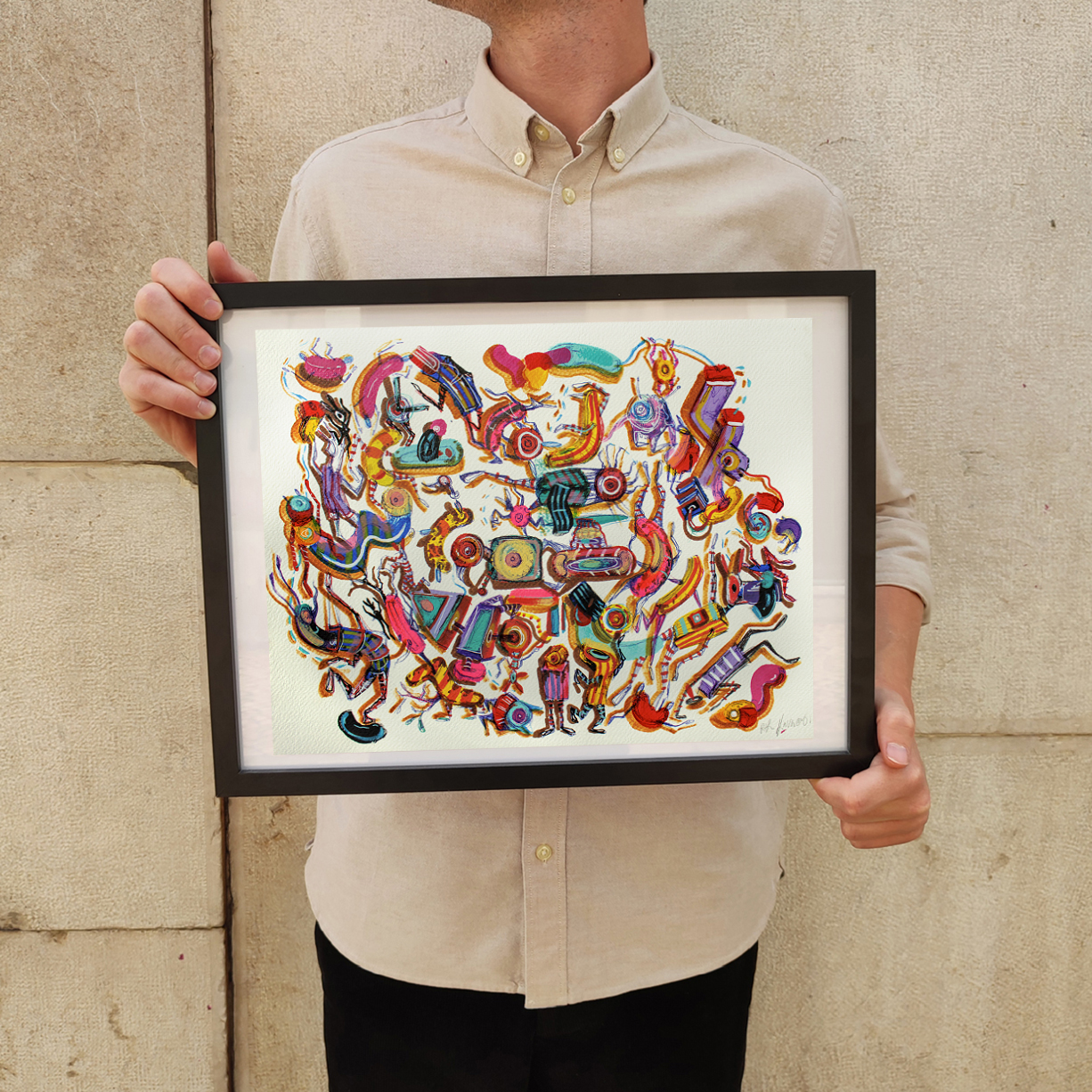 correr-a-bic-rita-ravasco-apaixonarte-02 Colourful drawing by Rita Ravasco