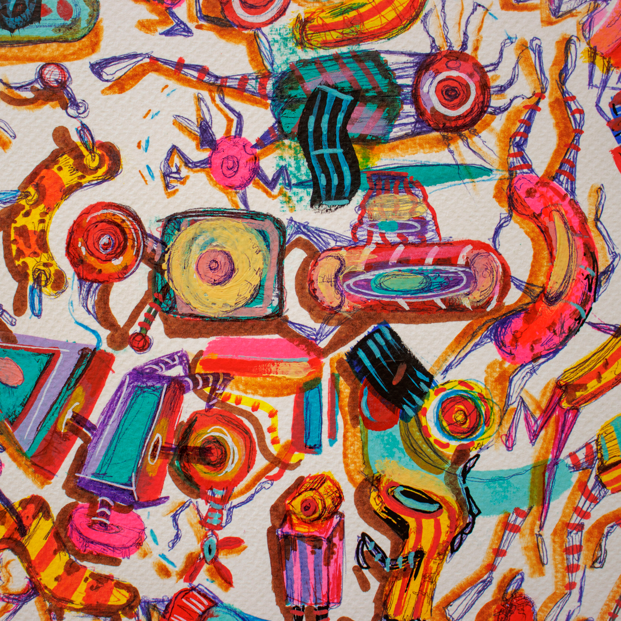 correr-a-bic-rita-ravasco-apaixonarte-03 Colourful drawing by Rita Ravasco