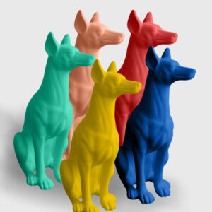 ceramic dogs